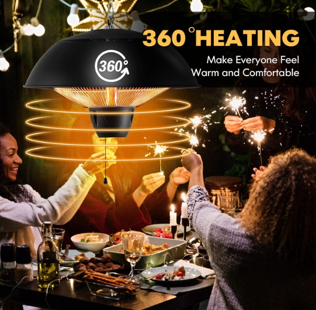 Freestanding fireplace heater