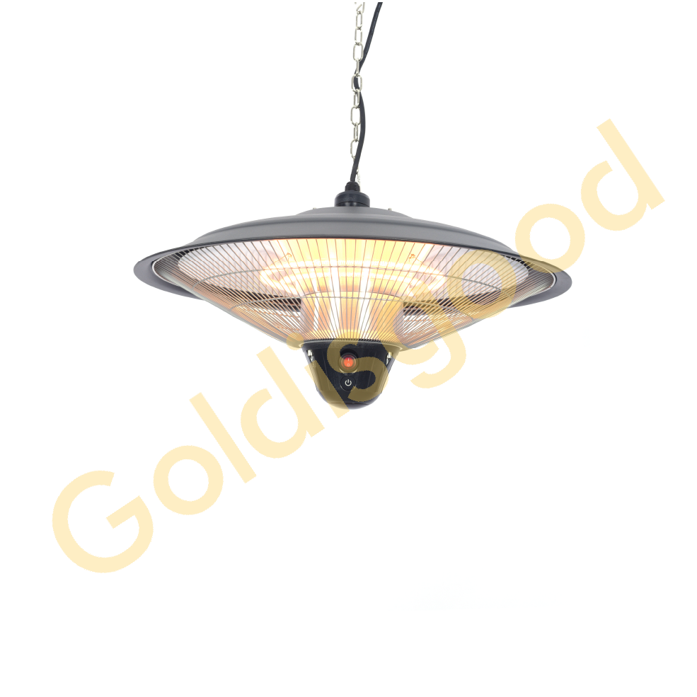 Distance between patio heater and ceiling