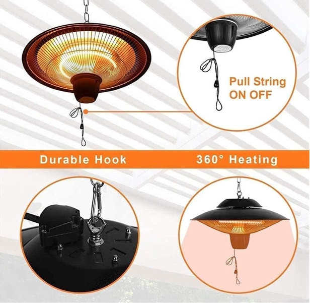 Bathroom heater waterproof